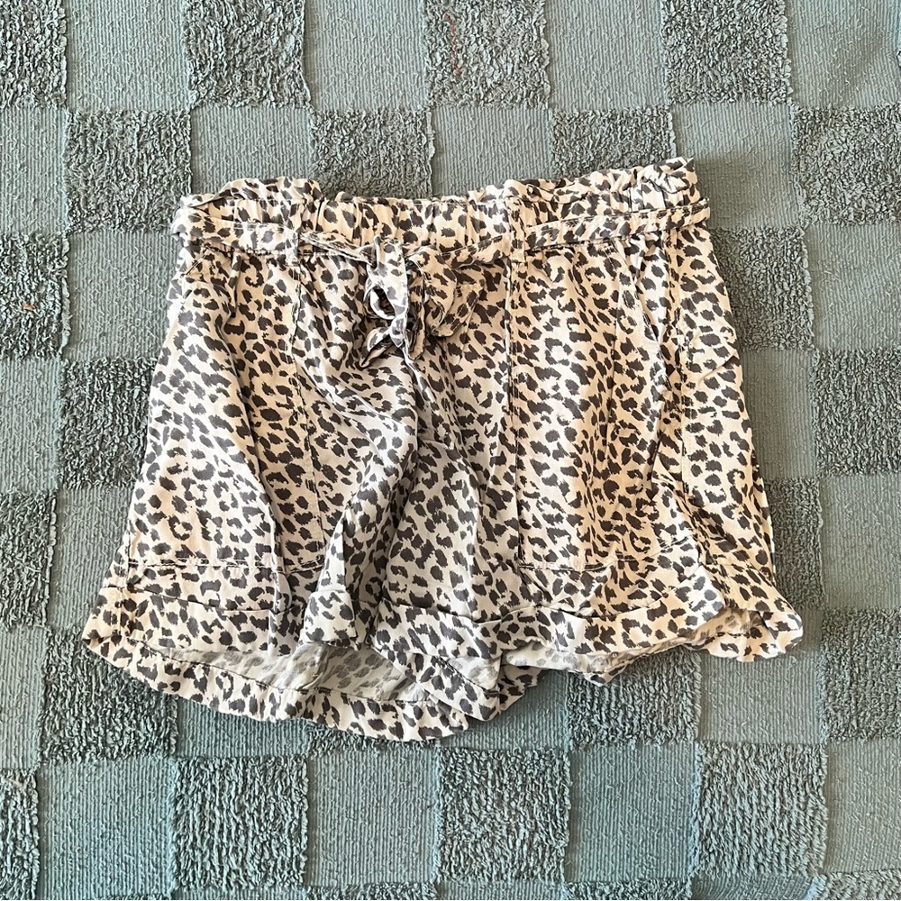 Aerie Leopard Print Shorts